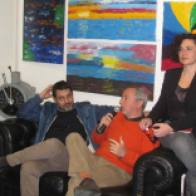 Con lo scrittore Giacomo Cacciatore e l'editor Marina Finettino. Presentazione di Cronaca Dannata